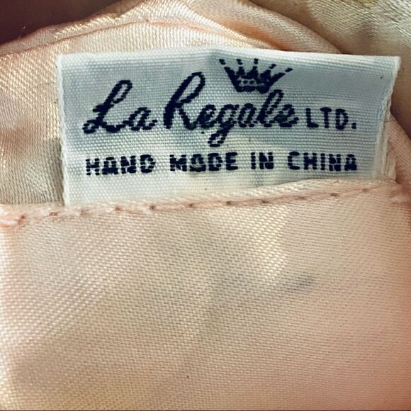 NWT La Regale pink vintage boho macrame beaded purse clutch small evening bag - Picture 7 of 8